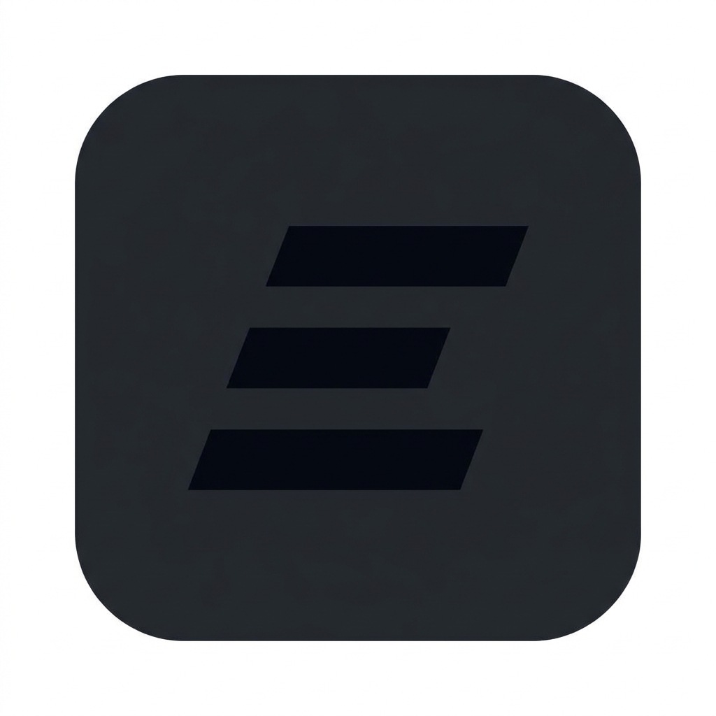 E app icon